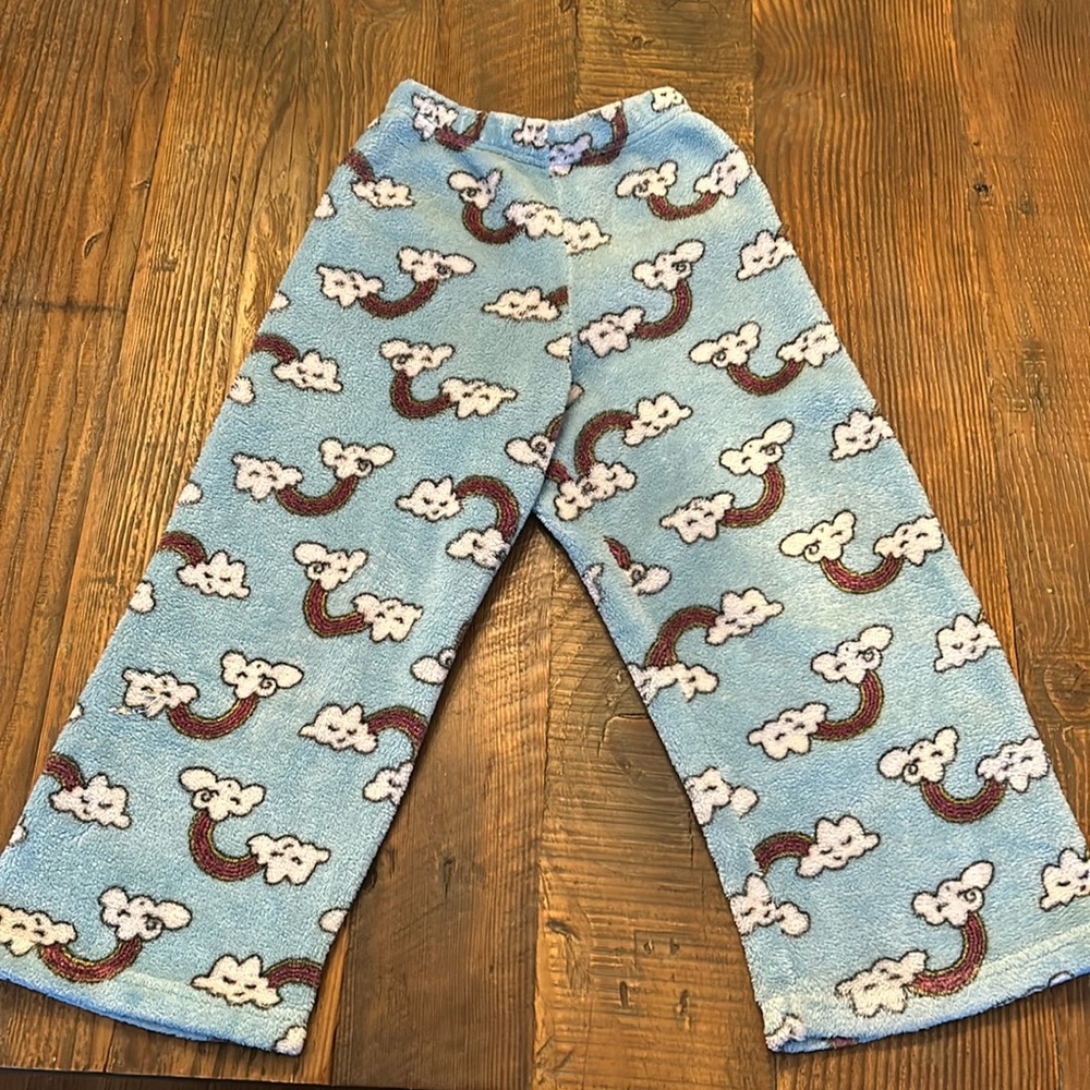 Pixie Lane Rainbow Fuzzy Pajama Pants Size 5